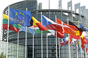 Flaggen vor der EU